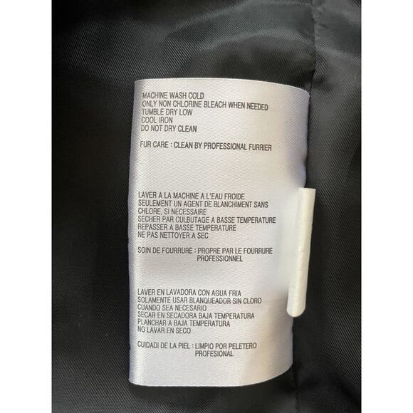 Michael Kors Black Down Filled Faux Fur Hood Size S/P Jacket - Picture 4 of 11